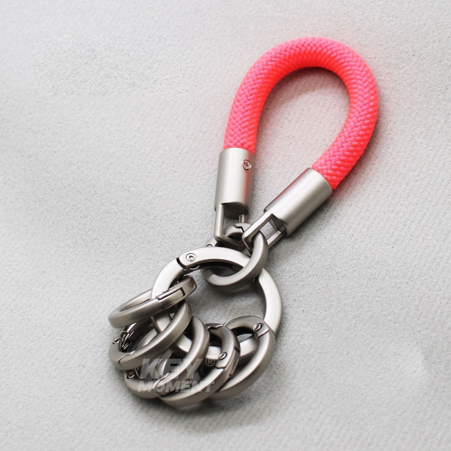 metal key ring - pink
