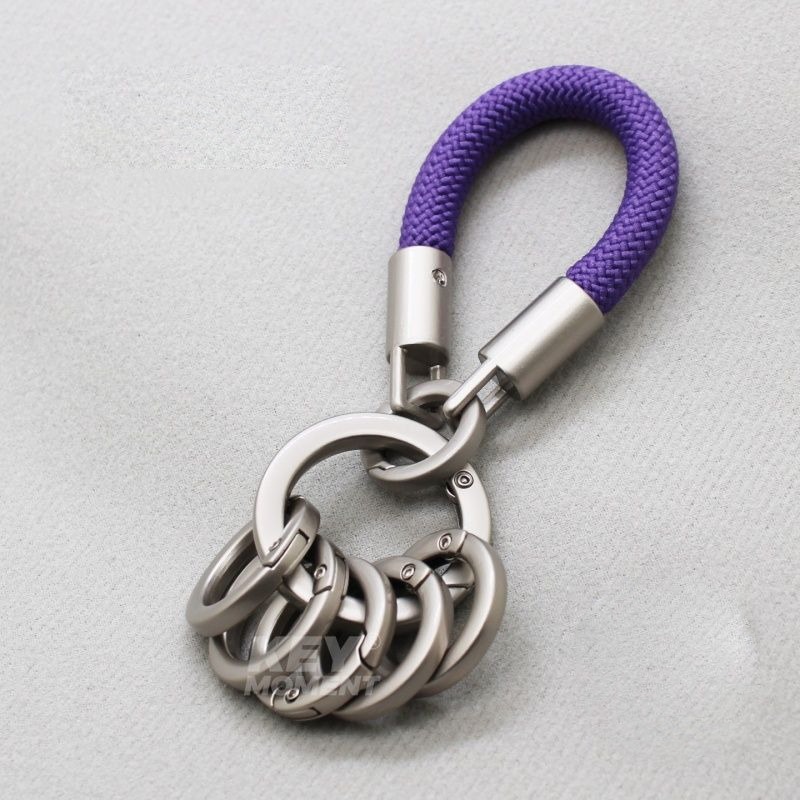 metal key ring - purple